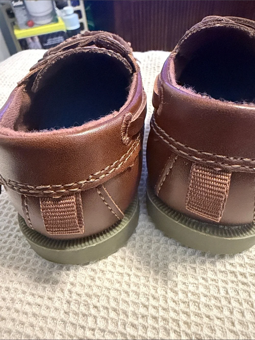 Carter Infant Brown Boat Shoes - Classic Slip-On
